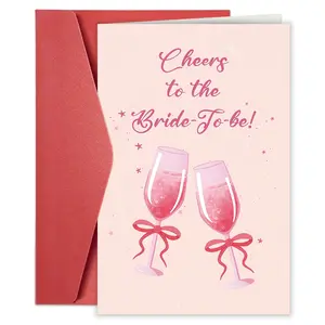 Sweet Bride-To-Be Greeting Card, Fun Engagement Card for Women, Perfect Bridal Shower Gift, Cheers to Future Mrs