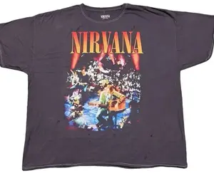 Nirvana MTV Unplugged Rock Oversized T-shirt, Vintage Tshirt, Gifts For Everyone, Menswear Womenswear Streetwear Cotton Comfort