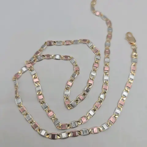necklace fashion SHORT  new style three colors Gold-plated 3MM 20"inches beautiful chain