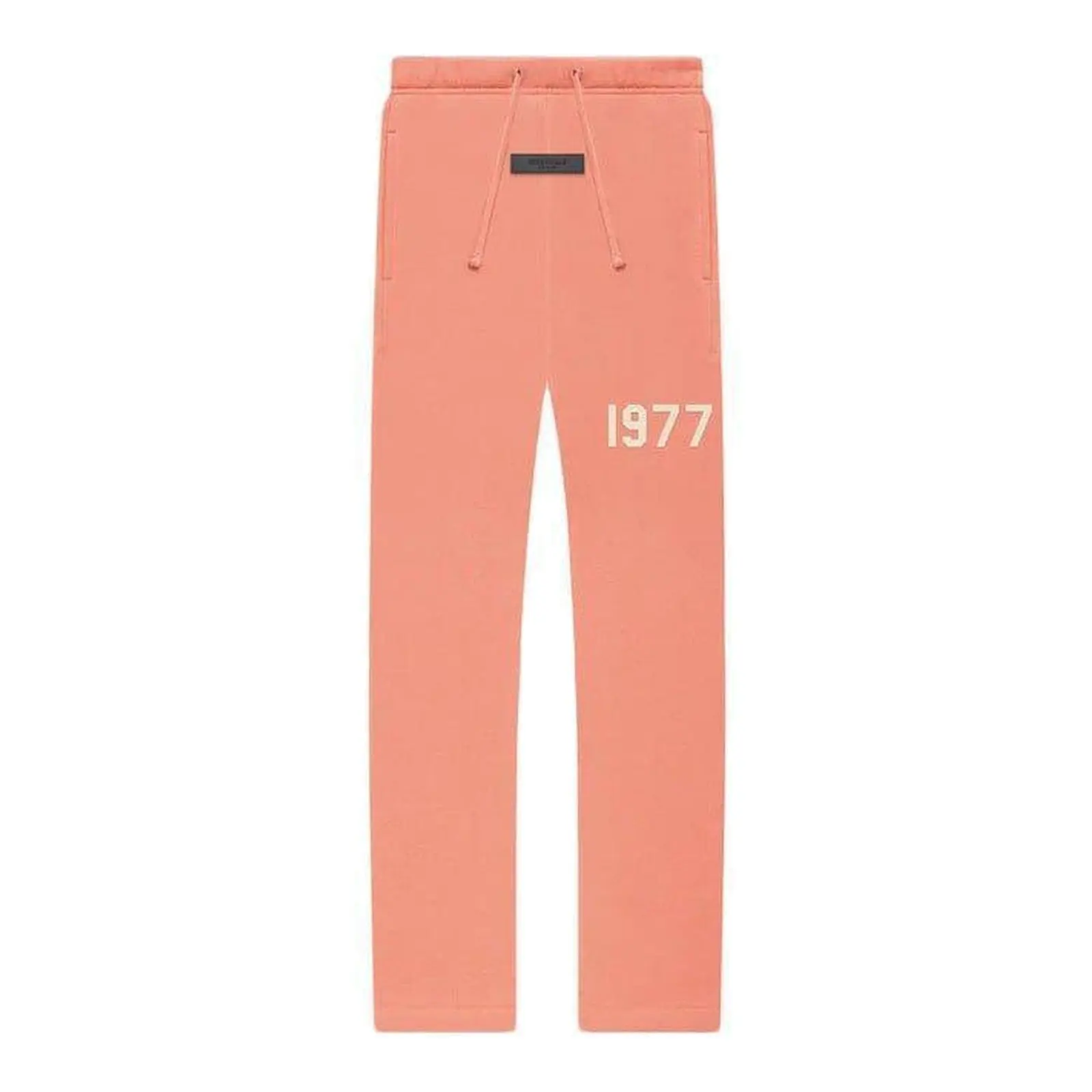 Kids' Essential Sweatpants, Unisex Relaxed Fit Plain Joggers in Solid Coral for Everyday Wear and Loungewear, Relaxed Joggers, Casual, Loose Fit Sweatpants, Unisex Sizing, Loose-Fitting, Full Length, Plain Solid, Casual Men's Sports Sweatpants