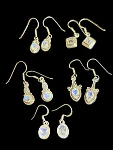 Everyday Moonstone Dangle Earrings