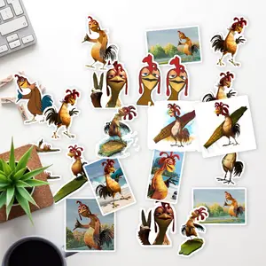 Stickers Pack 20 Pcs Chicken Bumper Aesthetic Joe Waterproof  Water Bottle Guitar Vinyl Colorful Laptop Luggage Car Skateboard Bike