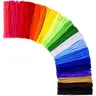 6mm x 12in Assorted Rainbow Twisted Flexible Chenille Stems Pipe Cleaners - 1000 Pcs (20 Colors, 50 pieces each), Fabric DIY Decoration Supplies for Children, Creative Handicraft Decorations for School Projects
