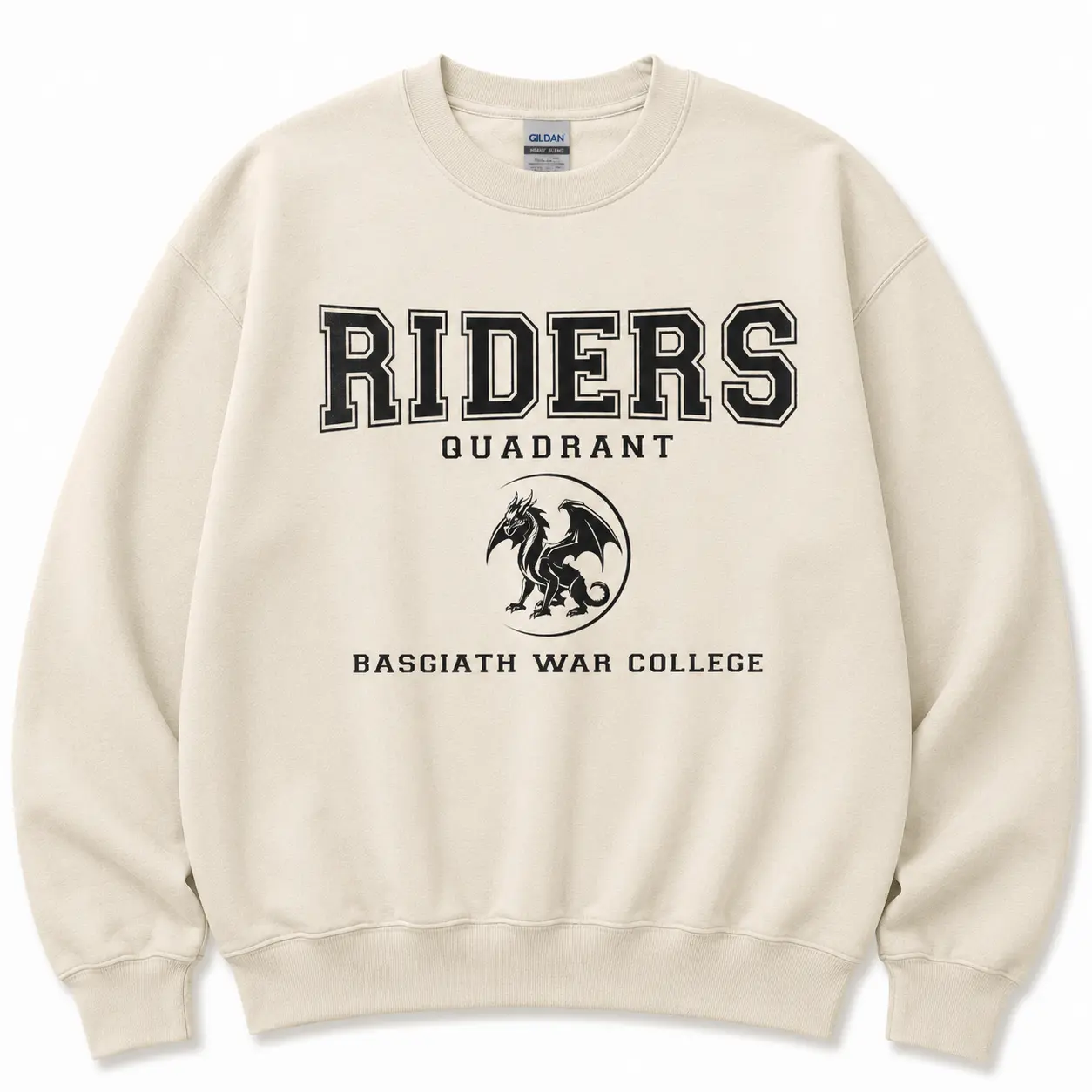 Officially Licensed Fourth Wing Riders Quadrant Sweatshirt - Xaden Riorson Long Sleeve Pullover, Basgiath Loose Round Neck Crewneck (Rebecca Yarros Book Merch), Casual
