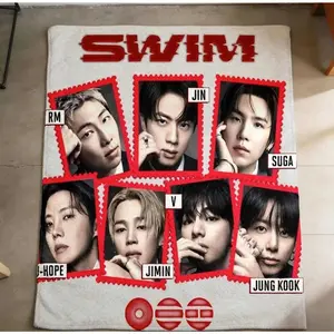 Arirang Soft Throw Blanket, New WouldTour Album Themed Throw Blanket, Throw Blankets