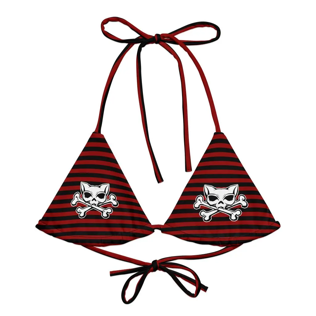 Red Kat Skull Bikini (bikini only)