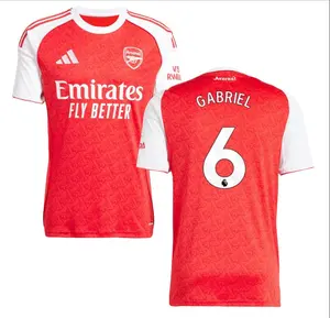 Unisex Soccer Arsenal Team #6GABRIEL Champions League Playoffs 2026 Home On Field Jersey - Blue