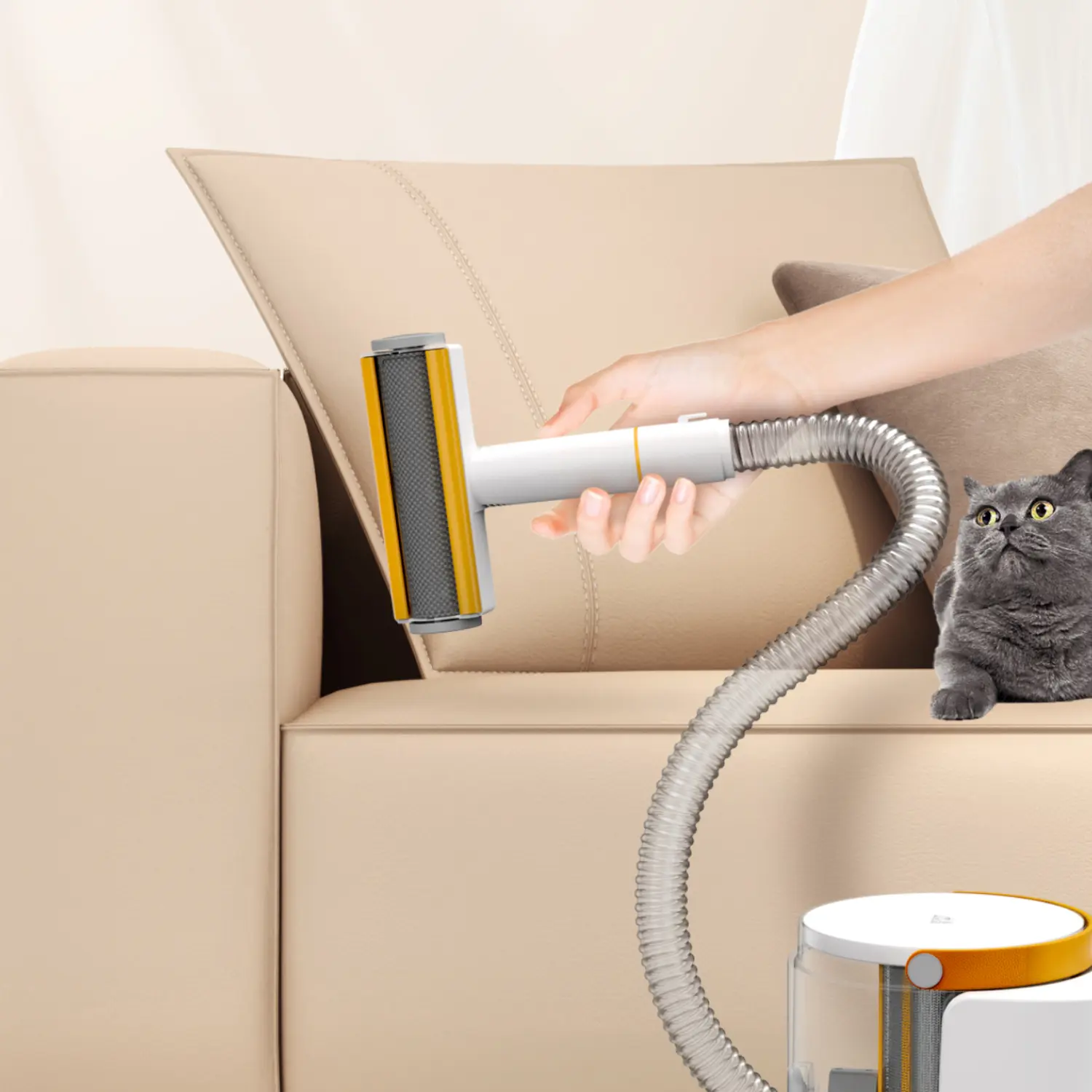 2-in-1 Reusable Pet Hair Remover Roller for Furniture and Clothes - Lint Fur Fabric Shaver and Fabric Shaver