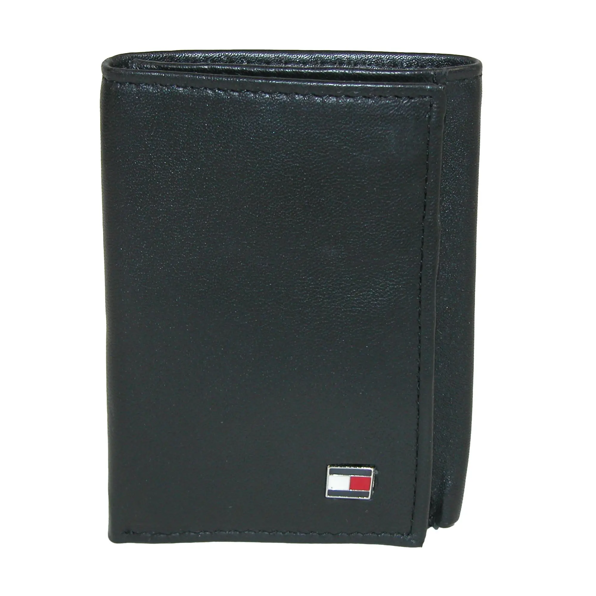 Tommy Hilfiger Men's Leather Oxford Slim Trifold Wallet, Trifold Wallets
