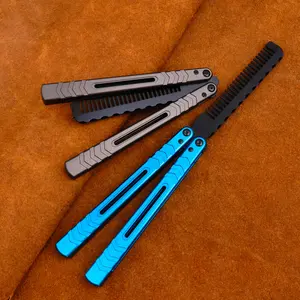 Aluminum Alloy Butterfly Training Comb, Hand Tool, Beginner Practice Toy, High-Quality Edc Metal Tool for Beginners & Professionals, Hair Styling Combs
