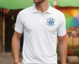 Custom Embroidered Polo Shirt for Men and Women Personalized Printed Polo Shirts for Business Casual Wear Sports Teams Work Uniforms with Logo Space