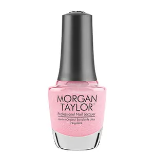 Morgan Taylor Taffeta - Soft Pink Pearl, Professional Lacquer, Vibrant, Chip-Resistant, Fast-Drying, Long-Lasting, High-Shine, Perfect for Manicures & Pedicure, 15mL.