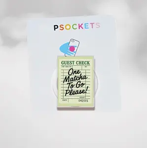 Matcha Aesthetic Phone Grip Holder – Matcha Club Design – Cute Green Phone Stand for iPhone & Android