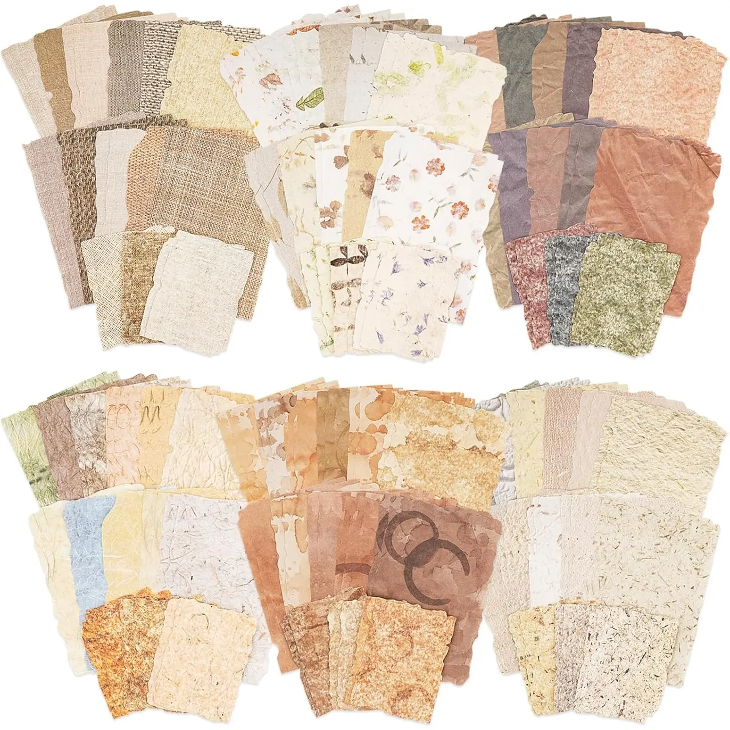 168 Sheets Scrapbook & Embossed Textured Paper Assorted Set,6 Pack Mixed Special Papers for Scrapbooking,Planner,Bullet Junk Journal Supplies,Collage Card Embellishment,Christmas Party Gifts,Hand Tools Kits
