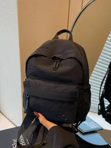 Women's Solid Color Backpack, Fashionable Lightweight Backpack, Casual Versatile Shoulder Bag for Daily Used, Trendy All-match Bag for Daily Life, Lightweight Casual Daypack, Stylish Casual Daypack