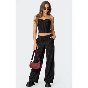 Edikted Women's Aliza Pinstripe Pants