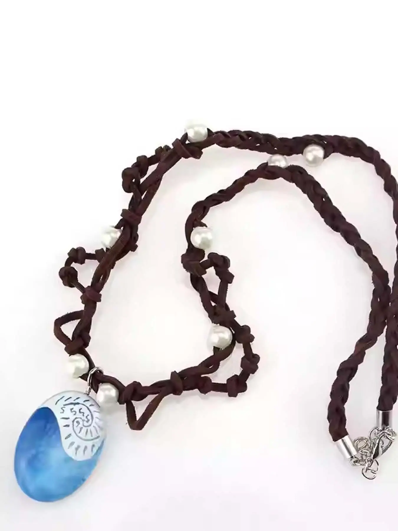 Frozen Moana Princess the same necklace Ocean style fashion pearl fashion geometry collarbone chain Faux Pearl Jewelry Accessory Necklace