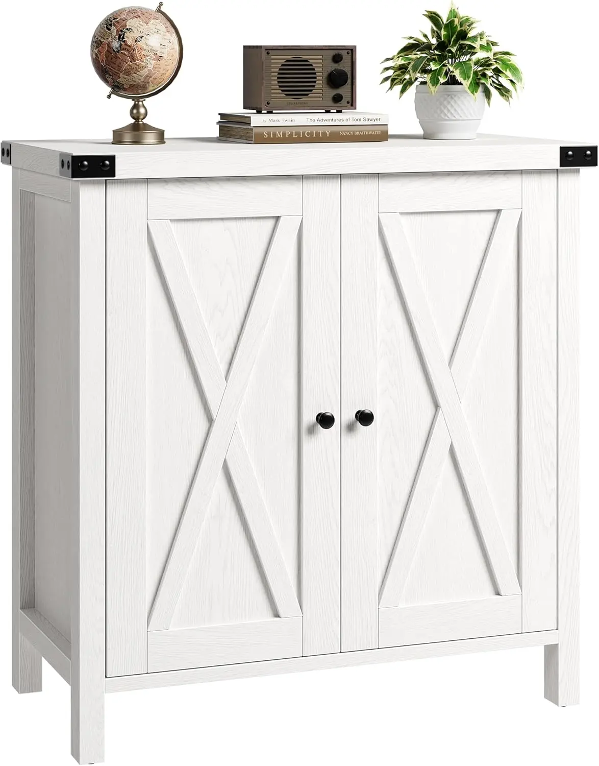 Farmhouse Buffet Cabinet - Wood, Crafted, Heavy-Duty, Large-Capacity, Multi-Compartment Cabinet, Ample Storage Accent Sideboard for Living Room, Dining Room, Wood Cabinets, Crafted Cabinets