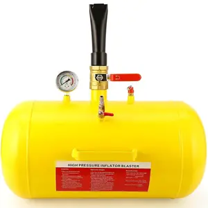 Gaomon 10-Gal Tire Bead Blaster, 85-116PSI Heavy-Duty Carbon Steel Air Tank with Powder Coating, Pressure Gauge & Ergonomic Handle for Car, Truck