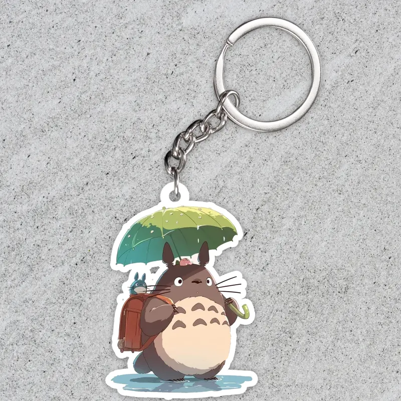 Totoro keychain, Studio Ghibli Totoro keychain, gifts for totoro fans ver3