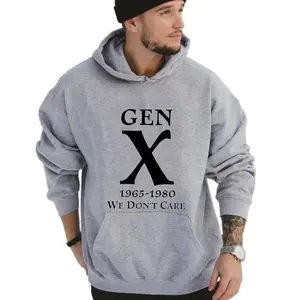 Gen X 1965-1980 We Don't Care Hoodie, Gen X We Don't Care Hoodie Graphic Casual Street Style Long Sleeve Hoodie Unisex, Perfect Gift