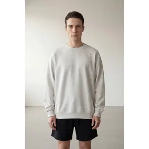 Crewneck- Heather Ecru