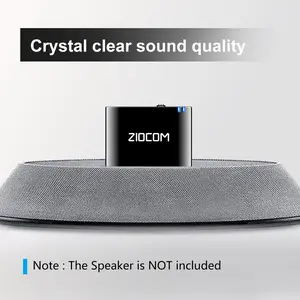 ZIOCOM [Upgrade] 30 Pin Bluetooth Adapter Audio Receiver for Bose  SoundDock iPod iPhone and Other 30 Pin Dock Speakers, Music Docking Station, Not for Any Cars or Motorcycles