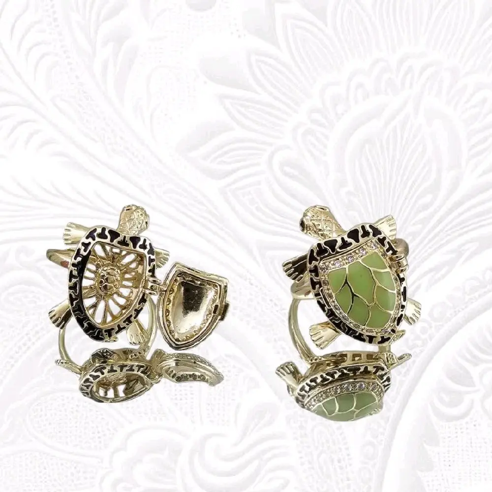 Valdiviajewery #1155 Turtle Ring 14k Gold Laminated High Quality