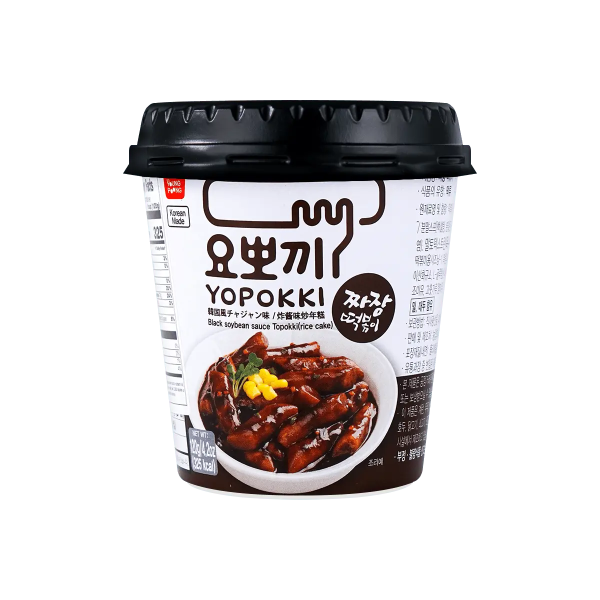YOPOKKI Korean Instant Tteokbokki Rice Cake Jjajang Flavor 120g【Trending on TikTok】