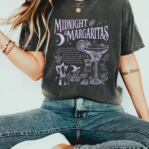 Midnight Margaritas Comfort Colors Shirt, Salt Rosemary Lavender Love Shirt, Witchy Tee, Margarita Halloween Shirt, Practical Magic Shirt DRA