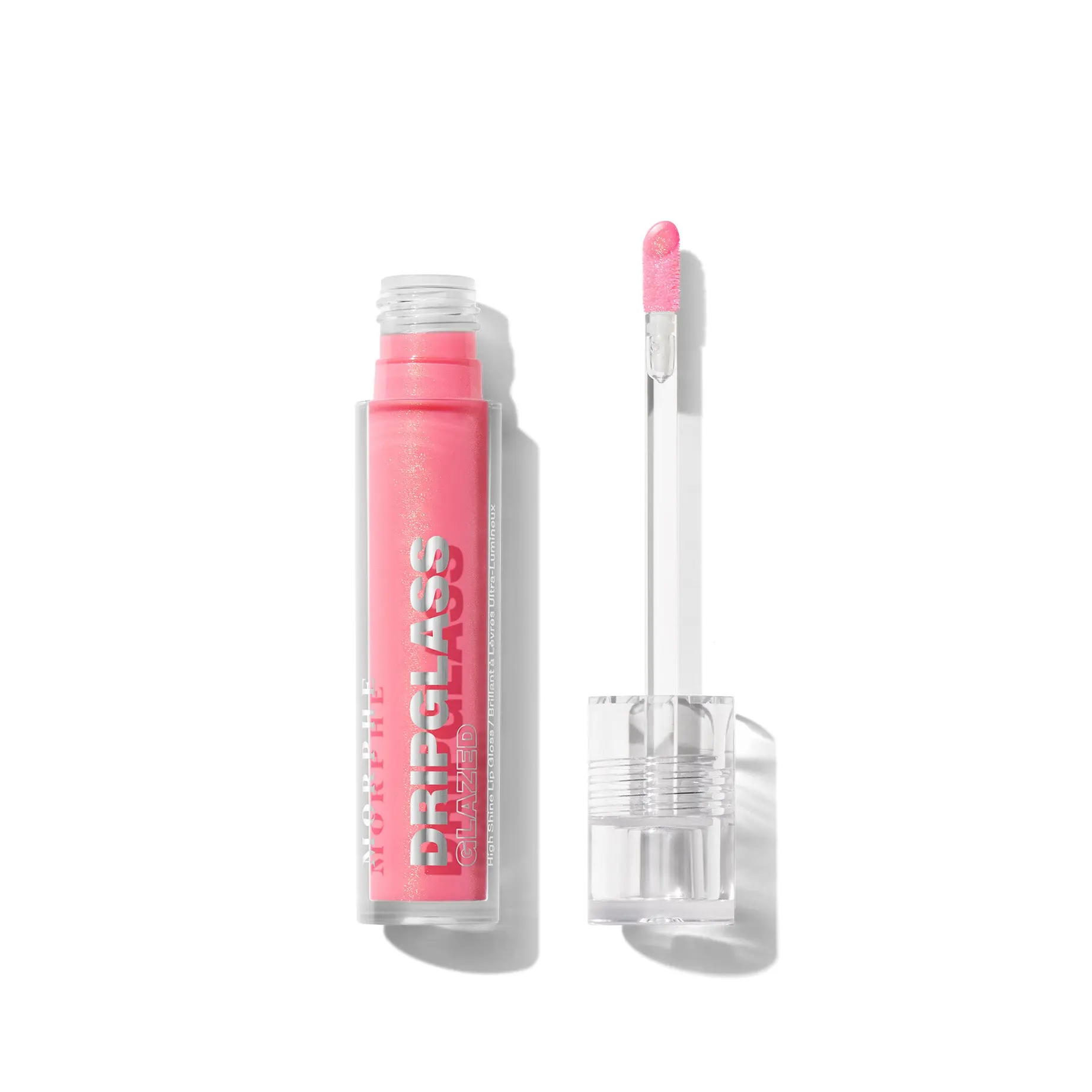 Morphe Dripglass Glazed High-Shine Lip Gloss — Semi-Sheer Juicy Color Infused with Squalane & Vitamin E (3.8 mL)