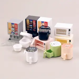 Miniature Electric Rice Cooker Oven Beverage Machine, Simulation Supermarket Kitchen Toys, Pretend Play Home Appliances, Desktop Decoration, Miniature Cooking Set, Play Kitchen Accessories