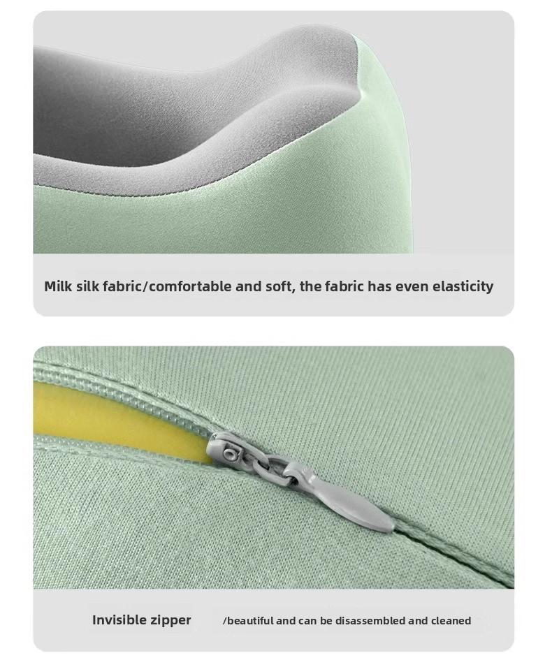 Memory Foam U-Shaped Neck Support Pillow for Travel Airplane Use Car Work Outdoor Naps Office Work with Organiser