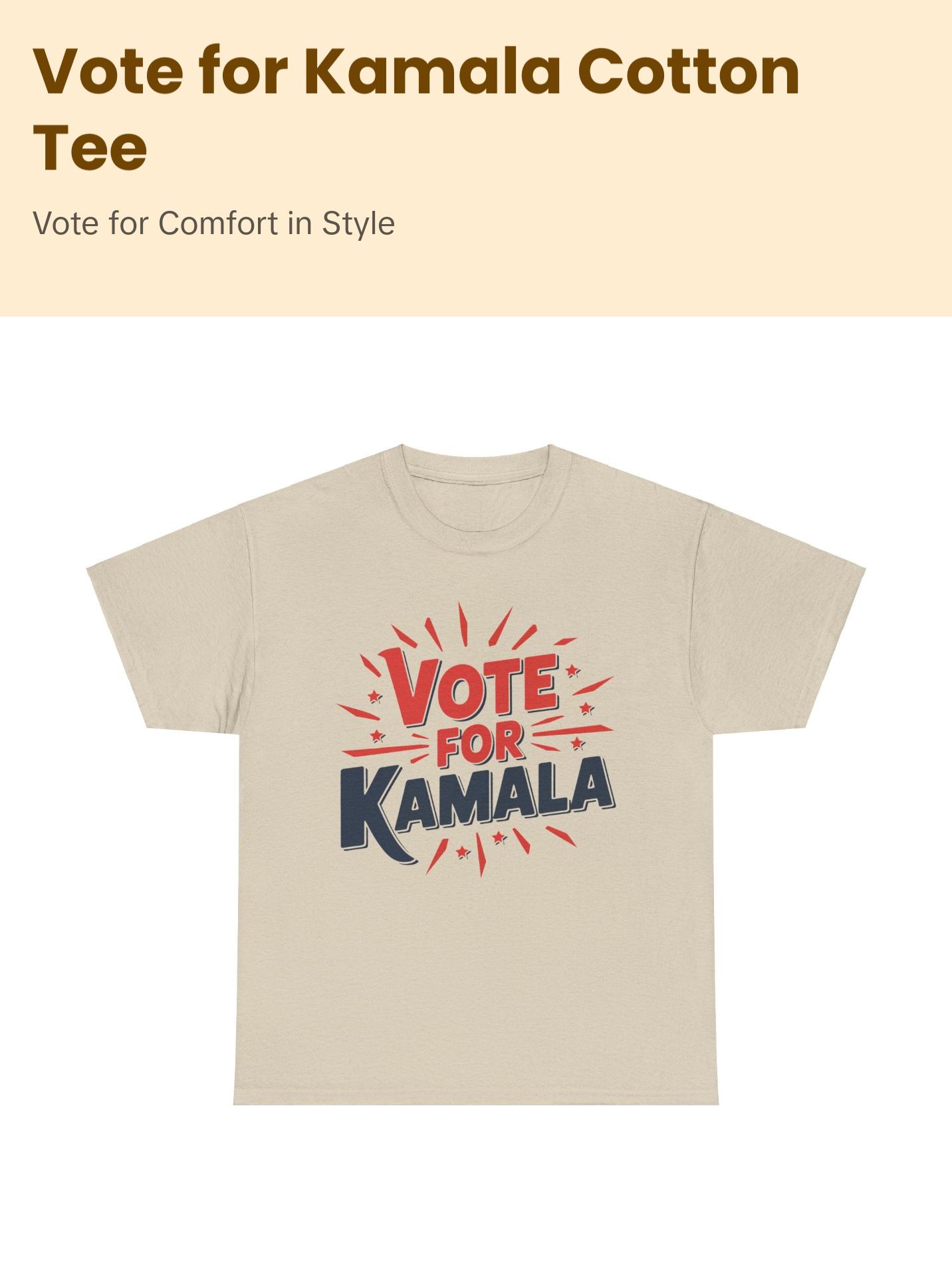 Vote for Kamala - Unisex Heavy Cotton Tee