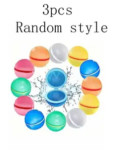 Reusable Magnetic Water Balls, Soft Silicone for Kids & Adults, Quick Seal, Eco-Friendly Replacement Balloons, Rainbow Colors, Pool Beach Backyard Play