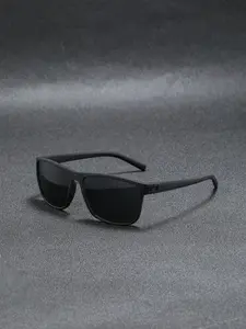 Men's Vintage Square Fashion Glasses, Classic Sunglasses, Full Frame Design, Perfect for Fishing Outdoor Daily Wear, Stylish Eyewear for Men