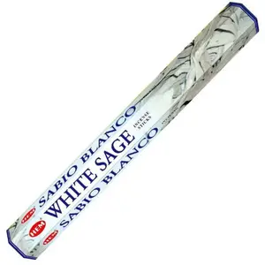 White Sage HEM Incense 20 Sticks (Incienso Salvia Blanca de HEM 20 Varitas)