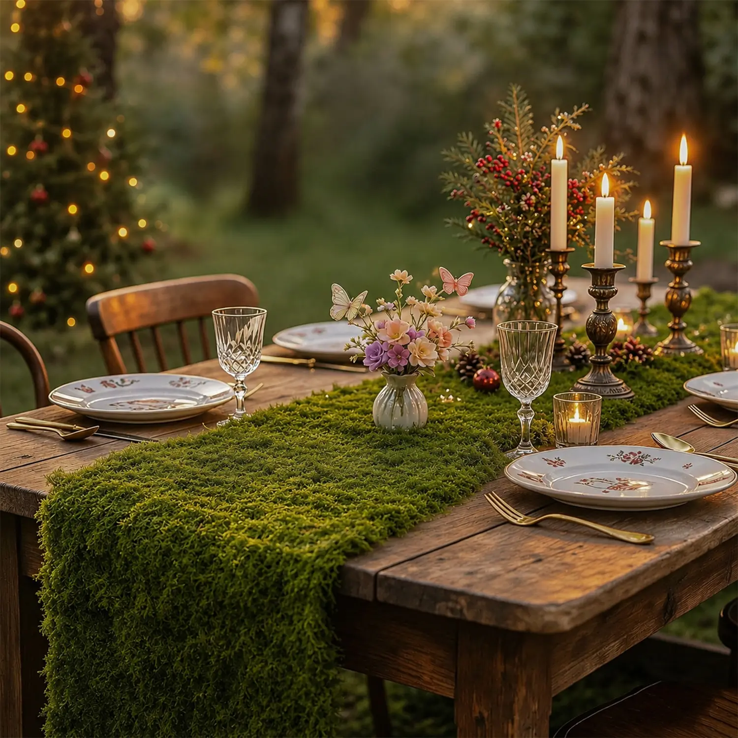 Natural Flexible Durable Synthetic Artificial Moss Table Runner - Fake Moss Sheet for Fairy-Themed Enchanted Forest Wedding, Holiday Decor (Home Supplies, Home Decor), 50Cm*100Cm-Light Green