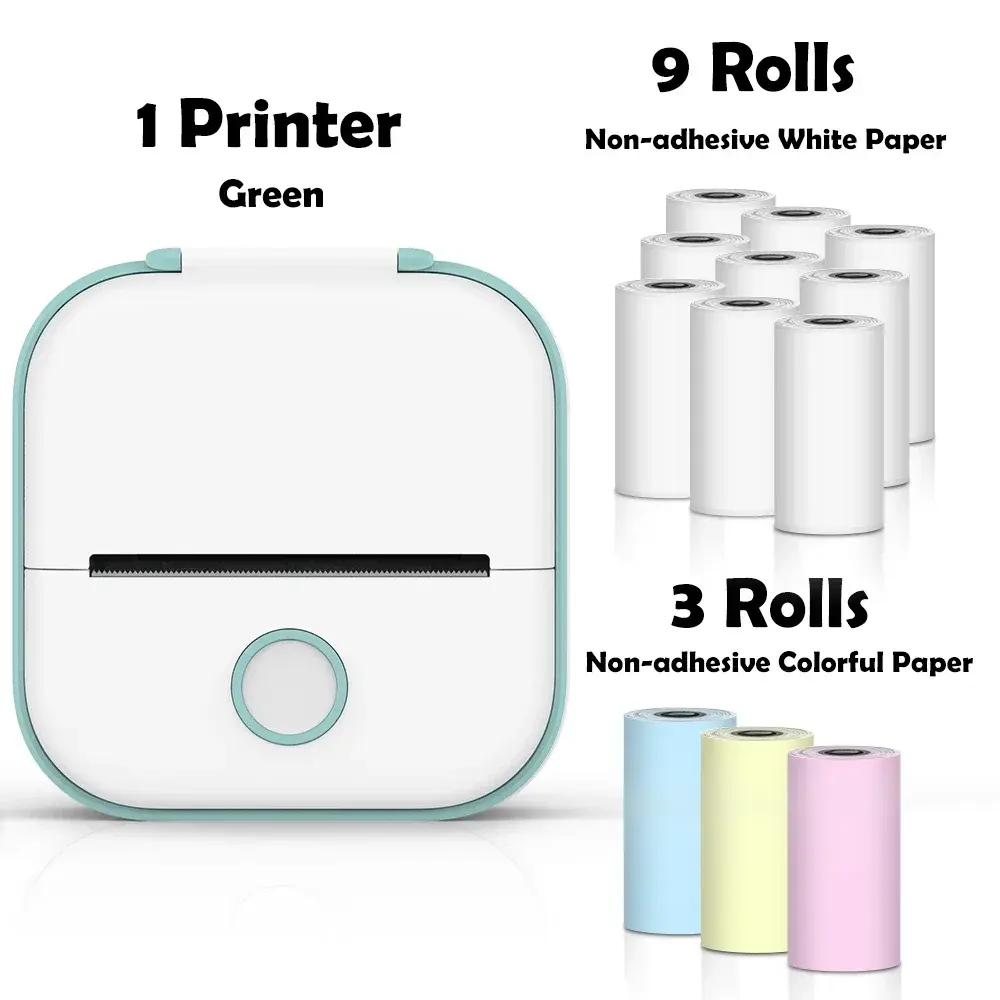 Amoda Phomemo T02 Mini Thermal Printer – Wireless Pocket Sticker Printer for DIY, Journaling & Gifts Amoda's