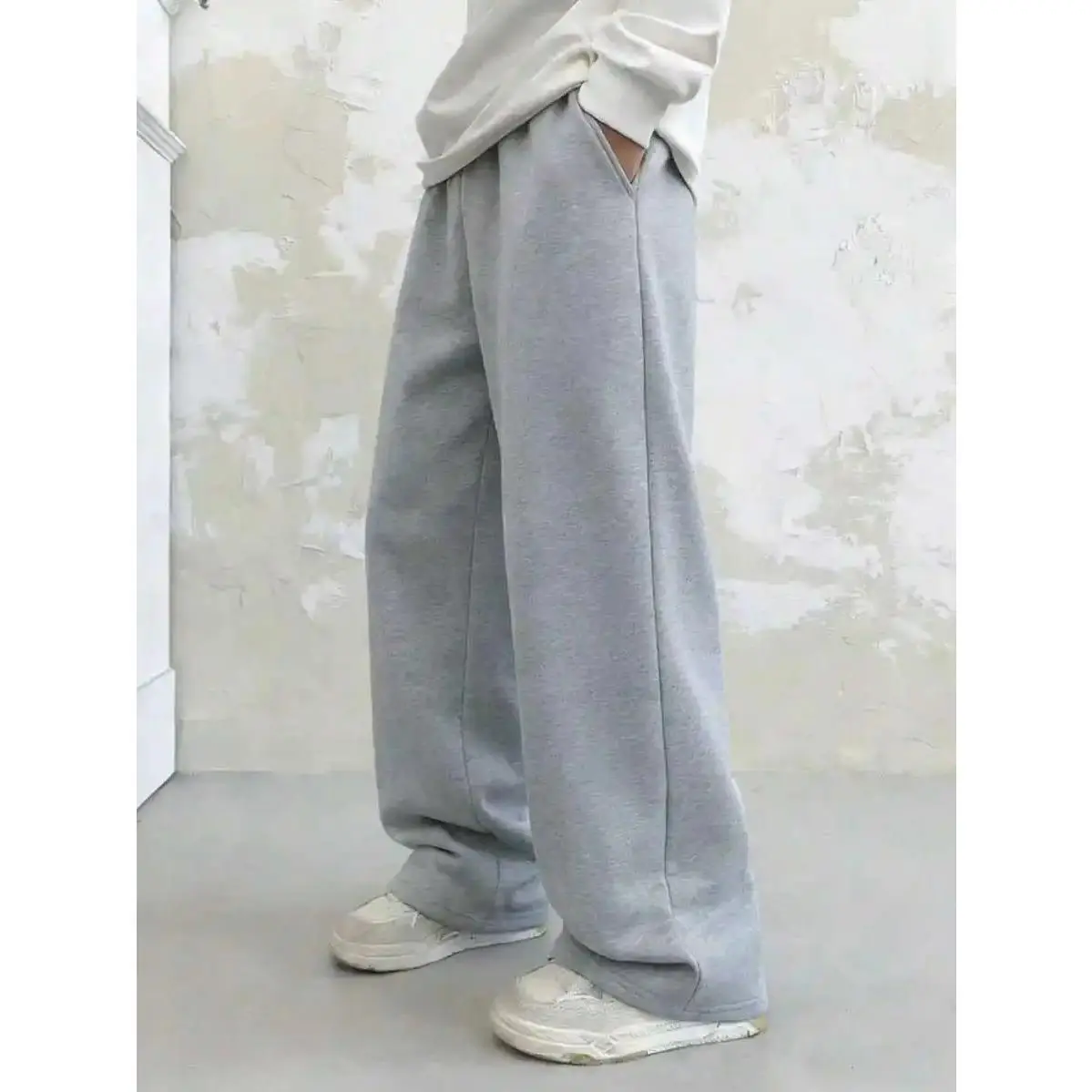 Boys/Teens jogger pants Sweatpants Wide Leg Elastic Waist Pants Pull On Fleece Athletic Joggers Ages 8-16 Years