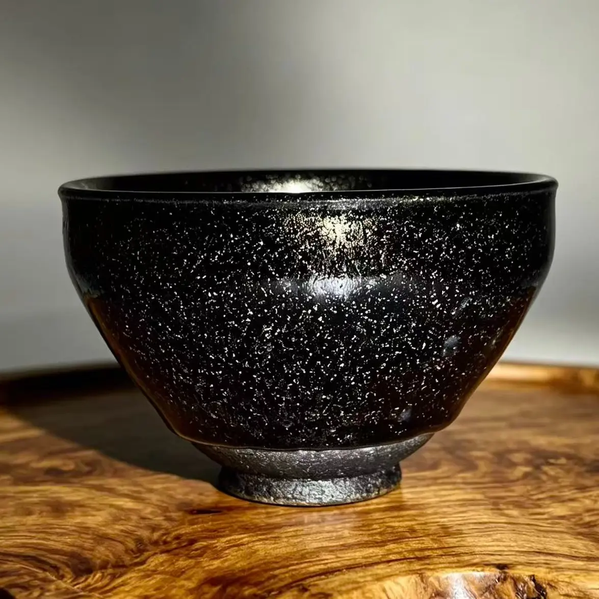 Dragon kiln wood burning kiln transformed into antique black gold handmade cup