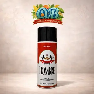Hombre Body Spray Deodorant Scented 5.5 oz Classic French Fragrance Lotion for Daily Use