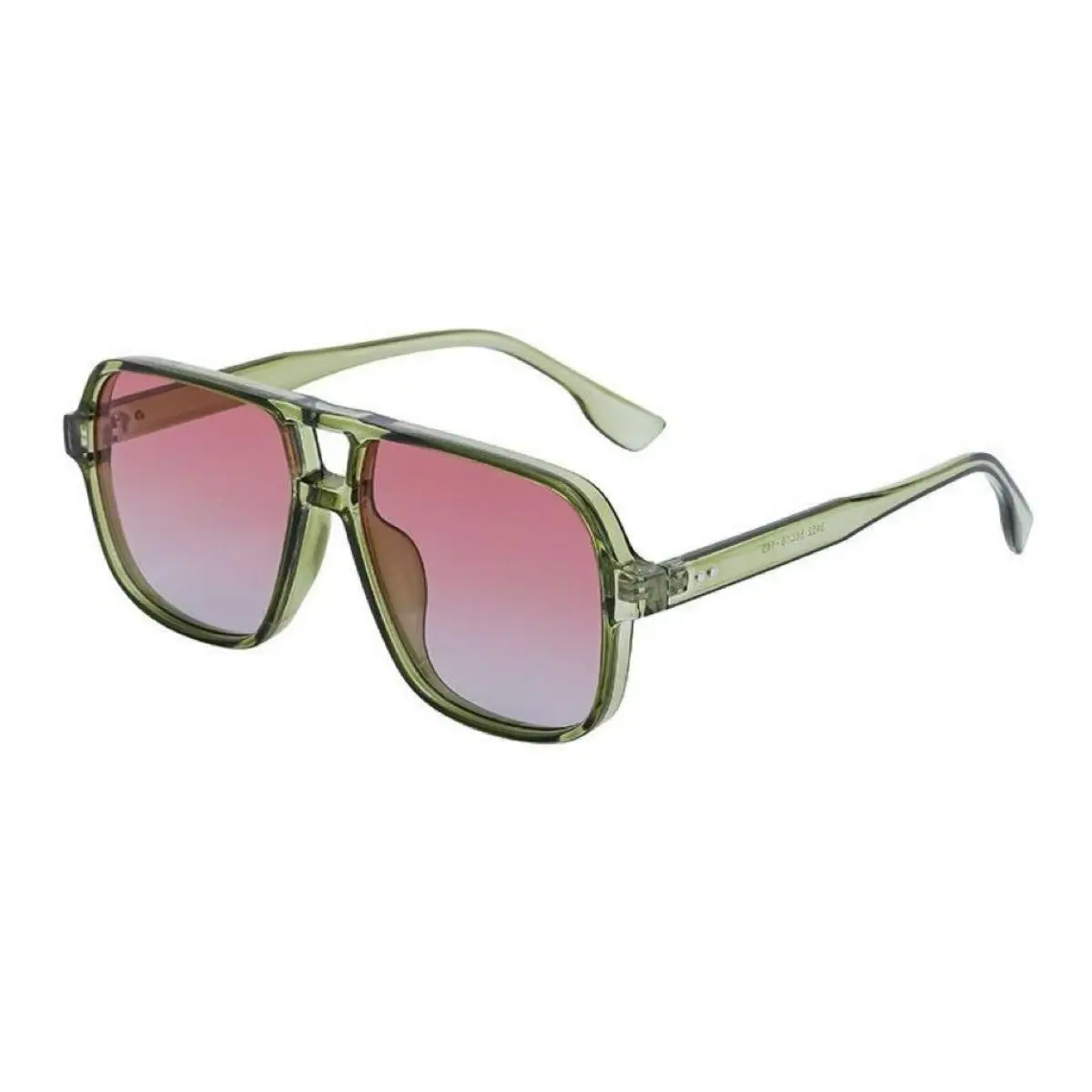 Unisex 70s Retro Oversized Gradient Mixed-Color Square Framed Aviator Sunglasses - Trendy Square Sunglasses with UV Protection Lenses for Outdoor Adventures, Square Framed Sunglasses