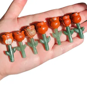 Red Jasper and Green Aventurine Rose Craving