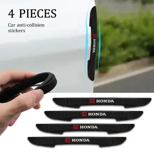 4pcs Car Door Edge Protector Stickers, Anti-Collision Guards Strip for Honda Civic Fe 95 Crv Fit City Jazz Mugen Typer Accessories