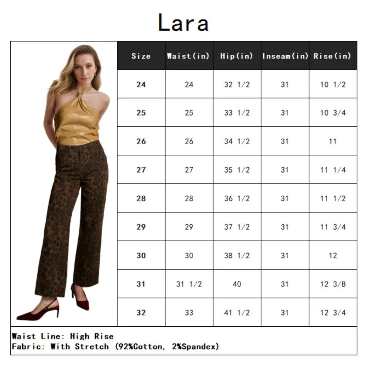 Lara-Brown Leopard Print
