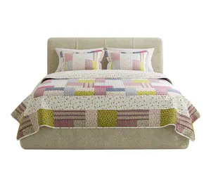 Lavish Home 3-Piece Savannah Classic Patchwork King Quilt Set