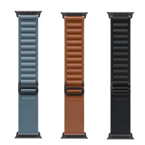 【Live Exclusive】Nylon Strap Compatible with Apple Watch 49mm 46mm 45mm 44mm  for Men Women Nylon Solo Loop Replacement Strap for Watch Ultra 2/Ultra Watch Series 10 9 8 7 6 5 4 3 SE Wearable Accessories Adjustable Fit Durable, Seamless, C-Hook