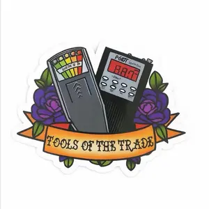 2.5 Inch Ghost Hunting Tools Sticker – EMF Meter Spirit Box Paranormal Equipment Vinyl Decal Waterproof Laptop Car