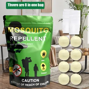8-Pack Natural Rodent Repellent Balls，Infused with peppermint and lemon oil, these repellent balls help effectively deter squirrels, mice, mosquitoes, cockroaches, and other common pests，perfect for homes, dorms, kitchens, and yards